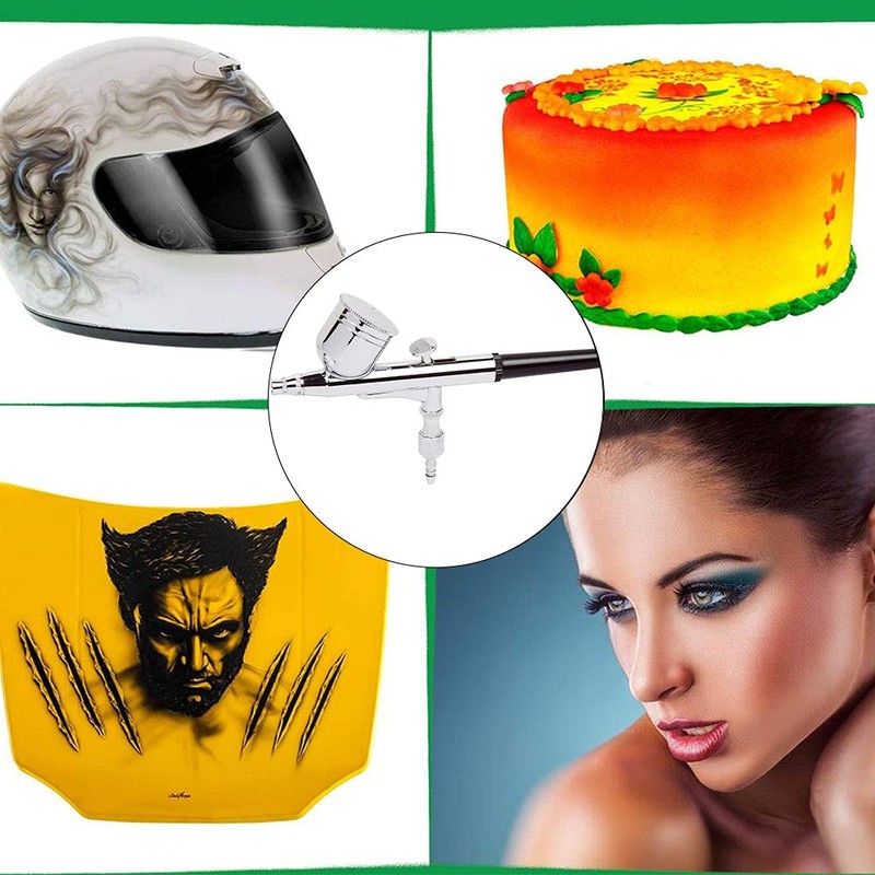 ANCLLO 0.3mm Gravity Feed Dual-Action Airbrush Paint Kit Set