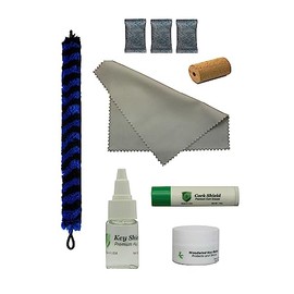 Instrument Clinic Flute Care Kit, Stuff 'N Store Swab, (1) Polishing Cloths, Key Oil, Cork Grease, Key Polish, Head Cork, Anti-Tarnish Packets