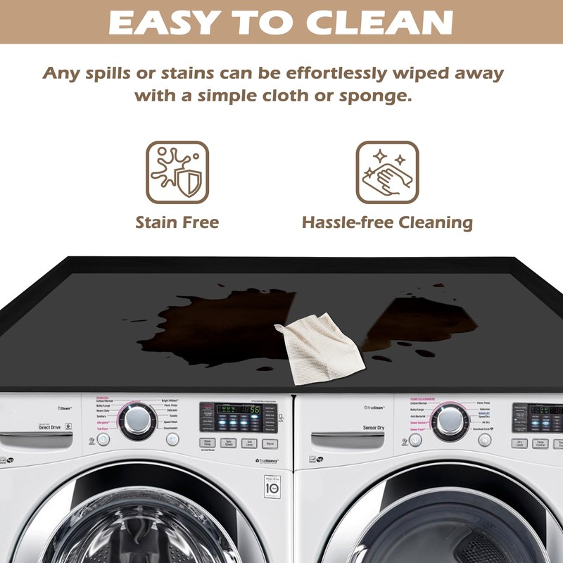 Royxen Washer Dryer Countertop with Solid Wood Core,54“W x 27.5D