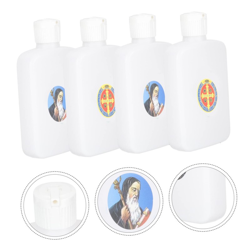 CAXUSD 6 Pack Holy Water Bottle Set Catholic Decorative Water