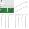 Golf Practice Plastic Material Lightweight Curved Golf Tees Accessories Compact