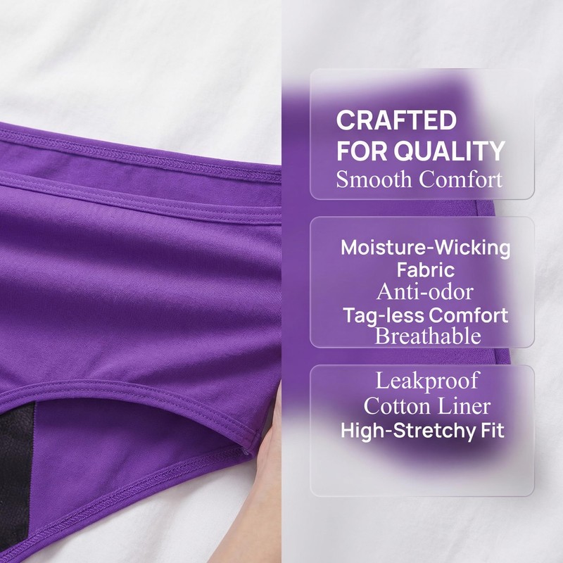 YLHONE Incontinence Underwear for Women Leakproof Panties Bladder Leak Absorbent