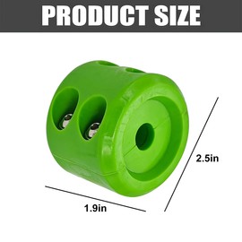 Bittwee Car Rubber Winch Stopper for ATV UTV Truck, Cable Saver Hook Stopper Line for Synthetic Rope, Bump Shock Saver Dampener with Stainless Steel Screw and Nut, Quick Installation Tool (Green)