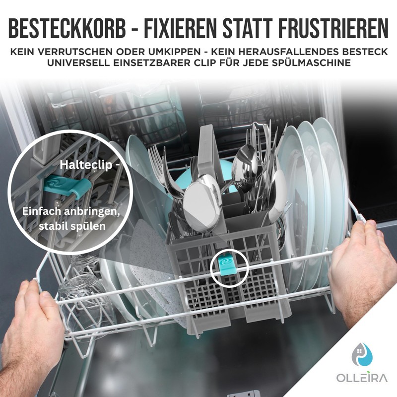 OLLEIRA Cutlery Basket Dishwasher Basket Dishwasher Universal Fit Sturdy Dishwasher
