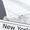 Moin Socks New York: Tea Towel/Drying Towel/Kitchen Towel with Map