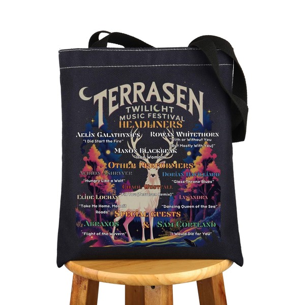 G2TUP Terrasen Inspired Tote Bag Terrasen Music Festival Gifts TOG