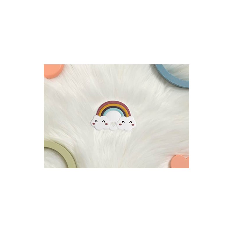 Reece Studio Rainbow Teether, Baby Travel Accessories, BPA Free Silicone