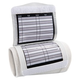 Champro Wristband Triple Playbook, Adult, White