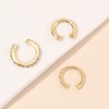 WOZNU Pack of 3 Ear Cuff for Women Fake Helix