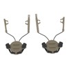 2Pcs Suspension Headset Bracket Helmet 19‑21mm Rail Adapter Rotatable Headphones
