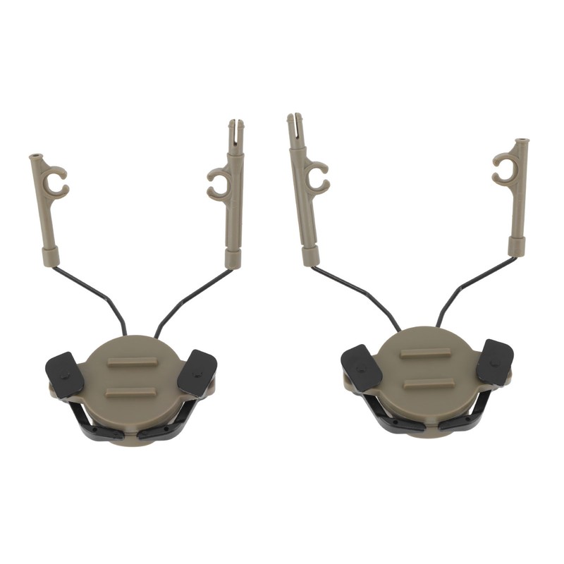 2Pcs Suspension Headset Bracket Helmet 19‑21mm Rail Adapter Rotatable Headphones