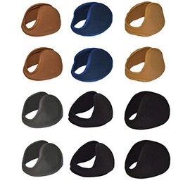 OPT Brand. 12 PCS Wholesale Ear Muffs Winter Ear warmers Fleece Ski Sports Earwarmer Behind the Head Band. (Assorted-1)