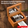 DIY 30-Note Music Box Set Hand-Cranked Programmable Mechanical Music Box