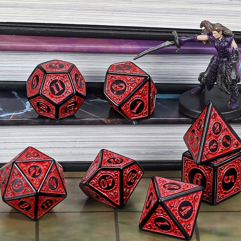 CiaraQ DND Polyhedral Dice Set for Dungeons and Dragons RPG