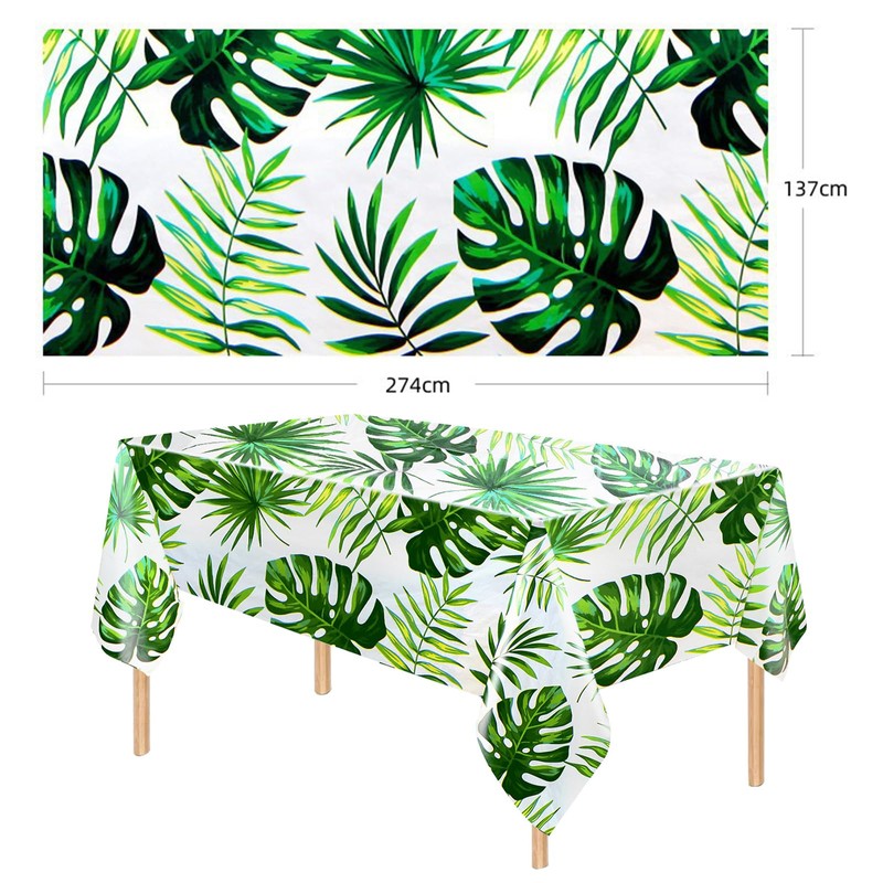 Hawaiian Luau Outdoor Table Cloth - 137 * 274cm Waterproof