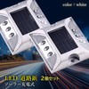 Solar Light, Road Tack, Flashing Light, White, LED, Charging, Roadway