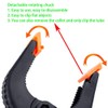 CESFONJER 20pcs/set Black Plastic Nylon Spring Clip, Suitable for Pinching,