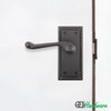EAI Matt Black Georgian Scroll Door Handles - 1 Pair