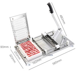 TUQI Manual Mutton Meat Skewers Doner Kebab Machine BBQ Bamboo Skewer Satay String Making Machine