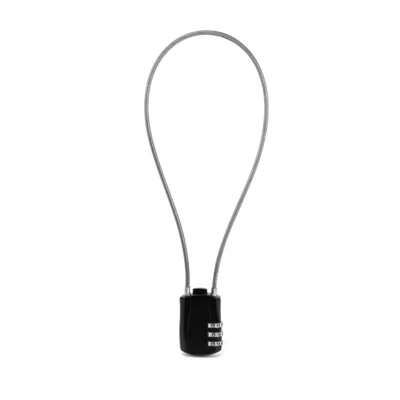 QWORK Motorcycle Helmet Lock, 2 Pack Password Lock & Cable