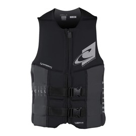 Oneill Mens ASSAULT FZ USCG LIFE VEST, BLK/GRAPH, 3XL