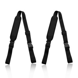 DEANKEJI Carrying Strap, Balance Bike, Pack of 2 Surfboard Carrying Strap, Adjustable Balance Bike Shoulder Strap, Non-Slip Black Bicycles Carry Strap, for Skateboards, Hoverboards, Beach Chairs