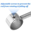 Jiozermi 4 Pcs 1-1/4 Inch Curtain Rod Bracket, Ceiling Mount