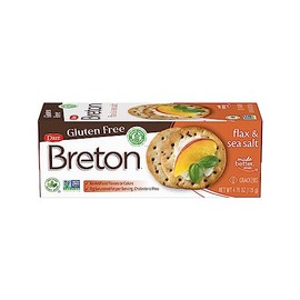 Dare Breton Gluten Free Crackers, Original with Flax, 4.76 Ounce,Pack of 1