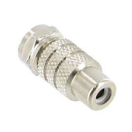 F-Type Male to RCA Female TV Cable Connector Adaptor