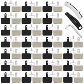 Datanly 25 Pairs Bike Brake Pads, Bicycle Disc Brake Pads Compatible with TRP Tektro Shimano, Mt200 M355 M446 M447 M315 M365 Mt500, MTB Bicycle Disc Ebike Brake Pads with Installation Tools