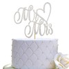 Decoración para tartas con texto en inglés "Mr and Mrs",