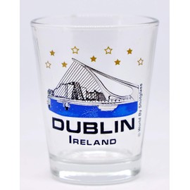 Dublin Ireland The Samuel Beckett Bridge Shot Glass