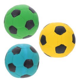 Beavorty 7cm Latex Football Dog Toy Molar Toy for Puppies Interactive Balls for Dogs Wear-resistant Chewing Fun Puppy Accessory