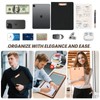 KLLVE Clipboard with Storage for Men Women, Leather Padfolio Portfolio
