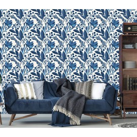 Coloritto Removable Wallpaper | Peel and Stick Floral Wallpaper | Self Adhesive Watercolor Wallpaper | Botanical Wallpaper (Sample 12" W x 8" H)