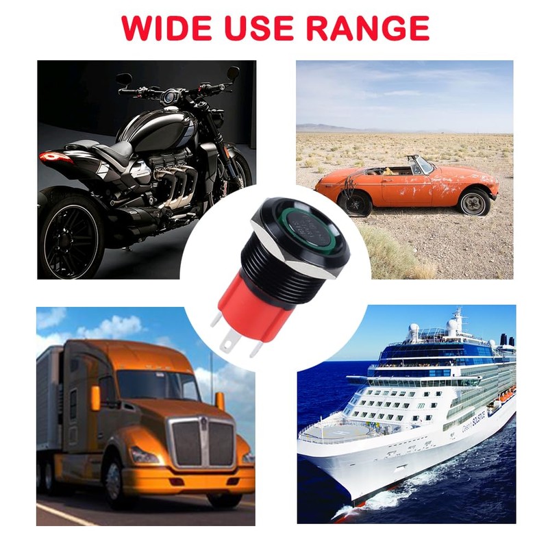 DMWD Push Car Engine Push Button Switch Start Ignition Switch