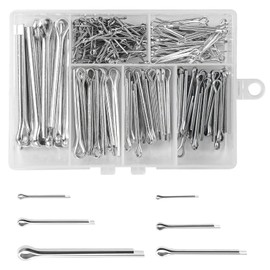 MOLENCO 230 Piece Split Pin Assortment, Cotter Pins Set with Assortment Box, Stainless Steel M1 M2 M2.5 M3 M4 M5 Safety Cotter Pins Set in 6 Different Sizes for Cars, Motorhomes, Garden Tools