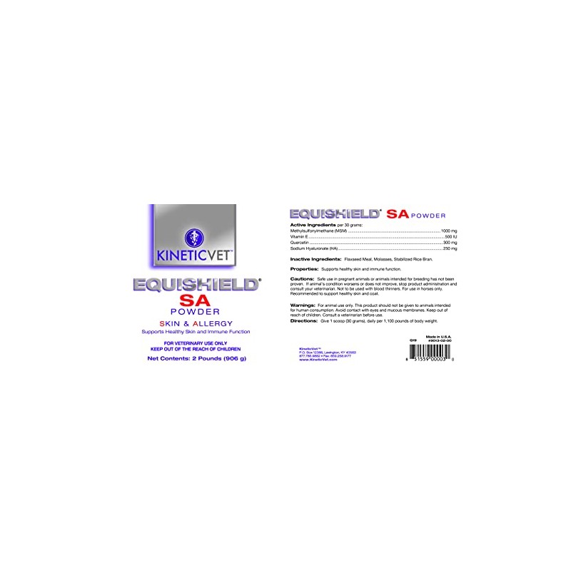 KineticVet EquiShield SA (Skin & Allergy) Powder, 2 lb.