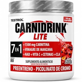 Preentreno Carnidrink Carnitina Bebible Polvo Tartrato 1500mg Cafeína Nad Vinagre Manzana Vitamina Cetonas Fambruesa Picolinato Cromo Pre Workout