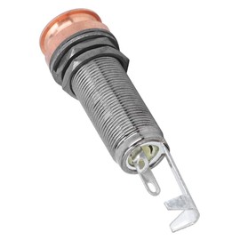 End Pin Jack, Brass Electric Guitar End Pin Jack with Strap LockMusical Instrument Accessories(Red Copper )