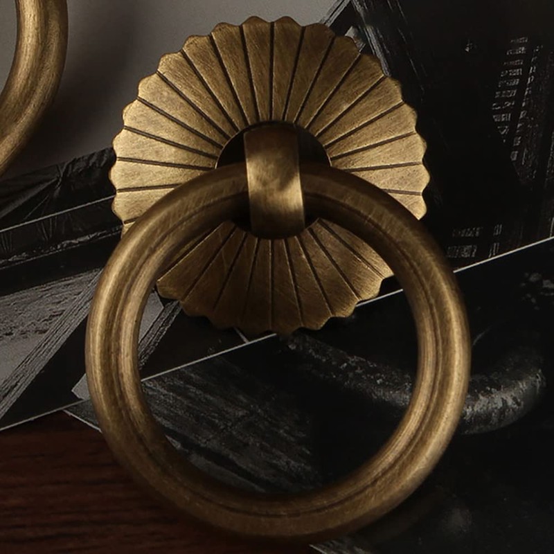 SEIWEI Ring Pull Handles, 40mm Antique Drawer Handles, Drawer Ring