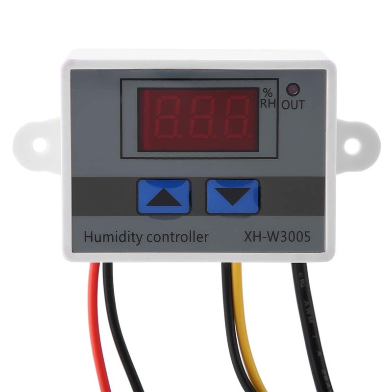 Tbest XH-W3005 Hygrometer 0~99% Rh 12V/24V/220V Digital Humidity Sensor Switch