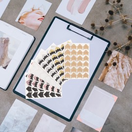 EXCEART 12 Hojas Esquina De La Foto Pegatinas Protectores De Esquina para Album De Fotos Esquinas De Fotos Sin Ácido Esquina De La Imagen Pegatinas Antiguo Papel Pegamento Protector