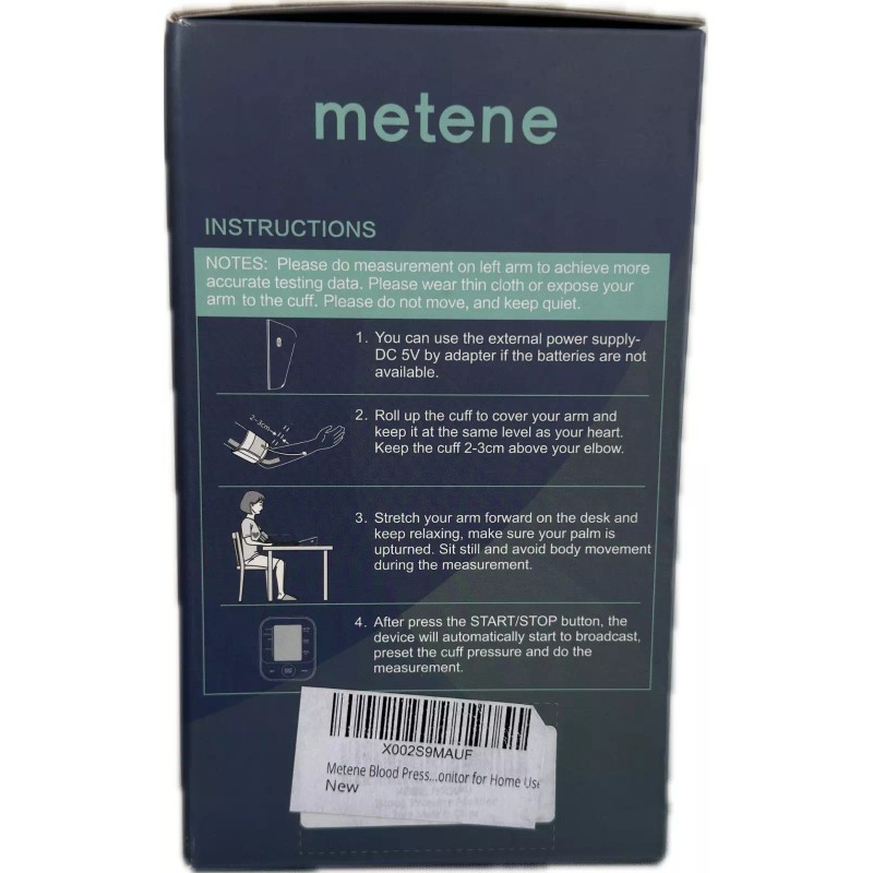 Metene B15 Blood Pressure Monitor (New in Box/Unused)