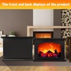 Fireplace Lanterns Decorative,Small Fake Fireplace,Flame Effect LED Fire Lamp,Battery Operated