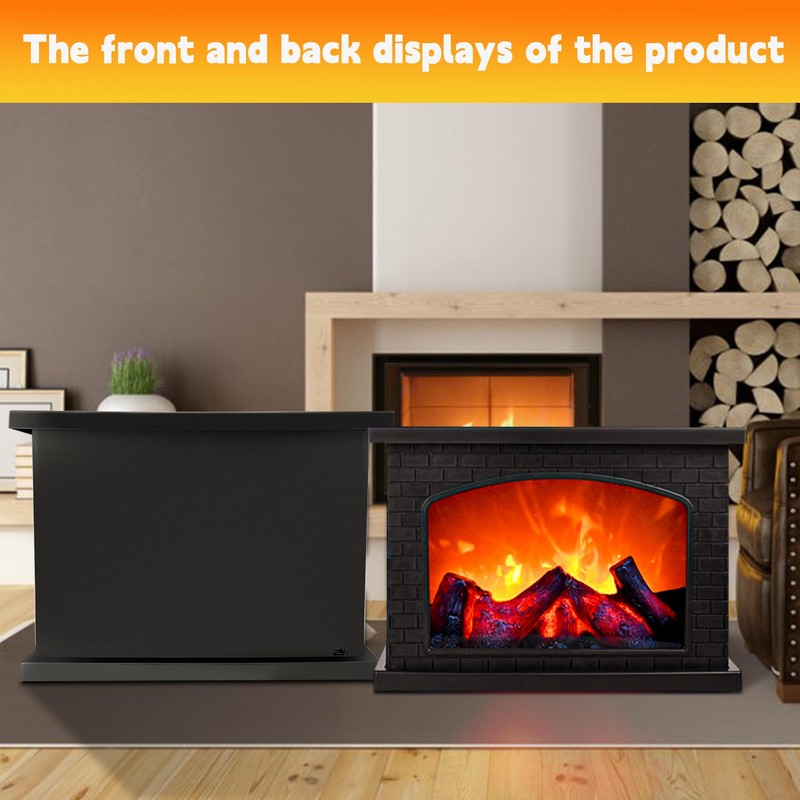 Fireplace Lanterns Decorative,Small Fake Fireplace,Flame Effect LED Fire Lamp,Battery Operated
