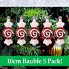 VFM - Red & White 10cm Sweet Baubles Swirl Candy