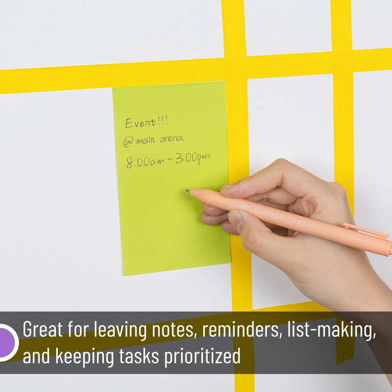 Mr. Pen- Sticky Notes, 3”x5”, 8 Pads, 640 Sheets, Colorful