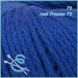 Hilaza Abuelita 100% algodón Bolsa con 5 bolitas de 50 gramos (Azul francés)