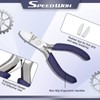 SPEEDWOX Clasp Frame Finishing Pliers, 2 Spare Replacement Parts Included,